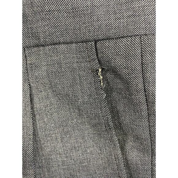 Dress Pants Mens Size 35 Inches Grey Creased Pleated Preppy Academia - Picture 9 of 12